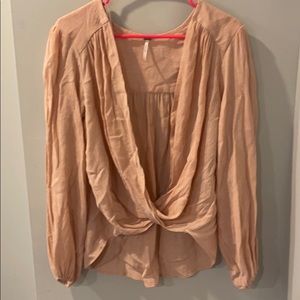 Free People Check On It Wrap Top NEVER BEEN WORN!
